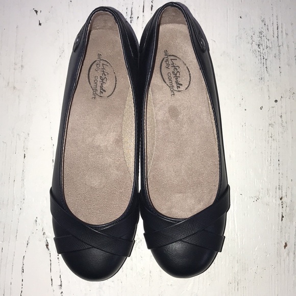 BOGO / LifeStride Black Flats - 6 Women's W (Wide) - Picture 5 of 6